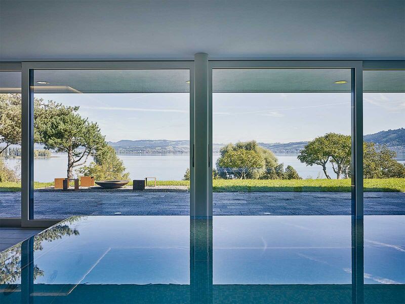 Aussenbäder von Marlin sind naturnah konzipiert. 