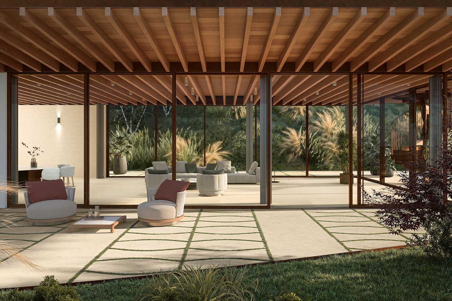 BOOST Icor: Diese Steinoptik-Kollektion von Atlas Concorde (www.atlasconcorde.com) wurde mit einem besonderen Augenmerk auf moderne Outdoorarchitekturen entwickelt. Die weiche Anmutung des Kalksteins vermittelt Wärme. Inspirationsquelle für die Entwicklung von Boost Icor fand sich im riesigen Archiv der Natursteine. Das Produkt hat eine extrem fein gekörnte, detailreiche Oberfläche. www.maxxpark.ch