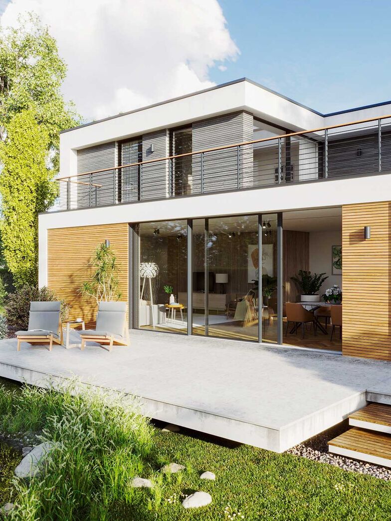 Gerade bei grossen Glasflächen bieten eine stabile Rahmenkonstruktion, Verbundsicherheitsglas, verdeckt liegende Mehrpunktverriegelungen, abschliessbare Griffe und spezielle Führungsschienen hohen Schutz. www.sunflex.ch